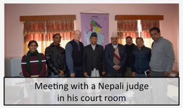 Meeting with Nepali Judge